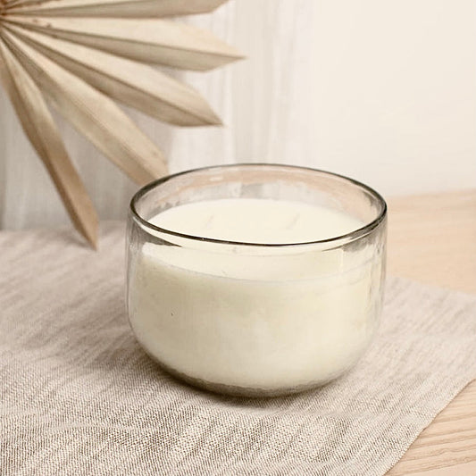 Pebbled Triple-Wick Candle Bowl